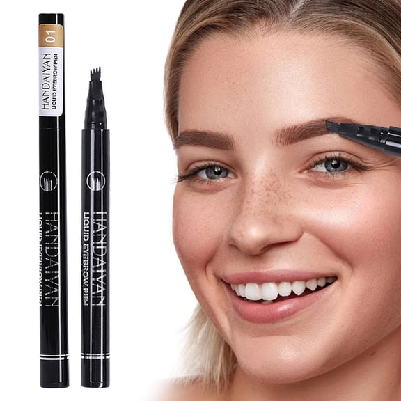 UHGEAX Eyebrow White Gimme Brow 3D Eyebrow Pencil with 4 Fork Tips New Eyebrow Pencil 2024 with Fork Tip Applicator Anti Stain & Anti Transfer Effortlessly Create Natural Eyebrows 1.6ml Clearance