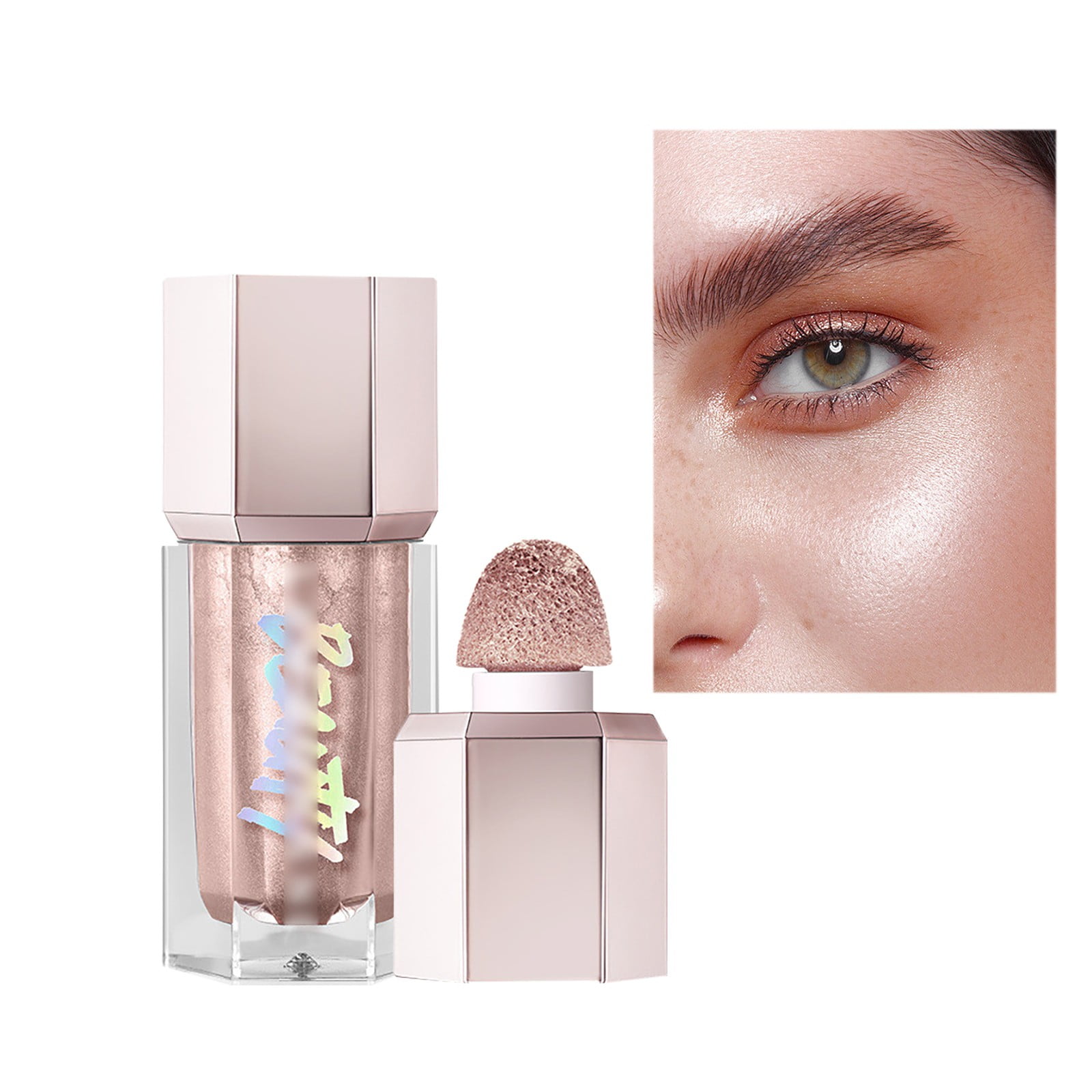 UHGEAX High Gloss Liquid Glitter Monochromatic Pearl Earth Color