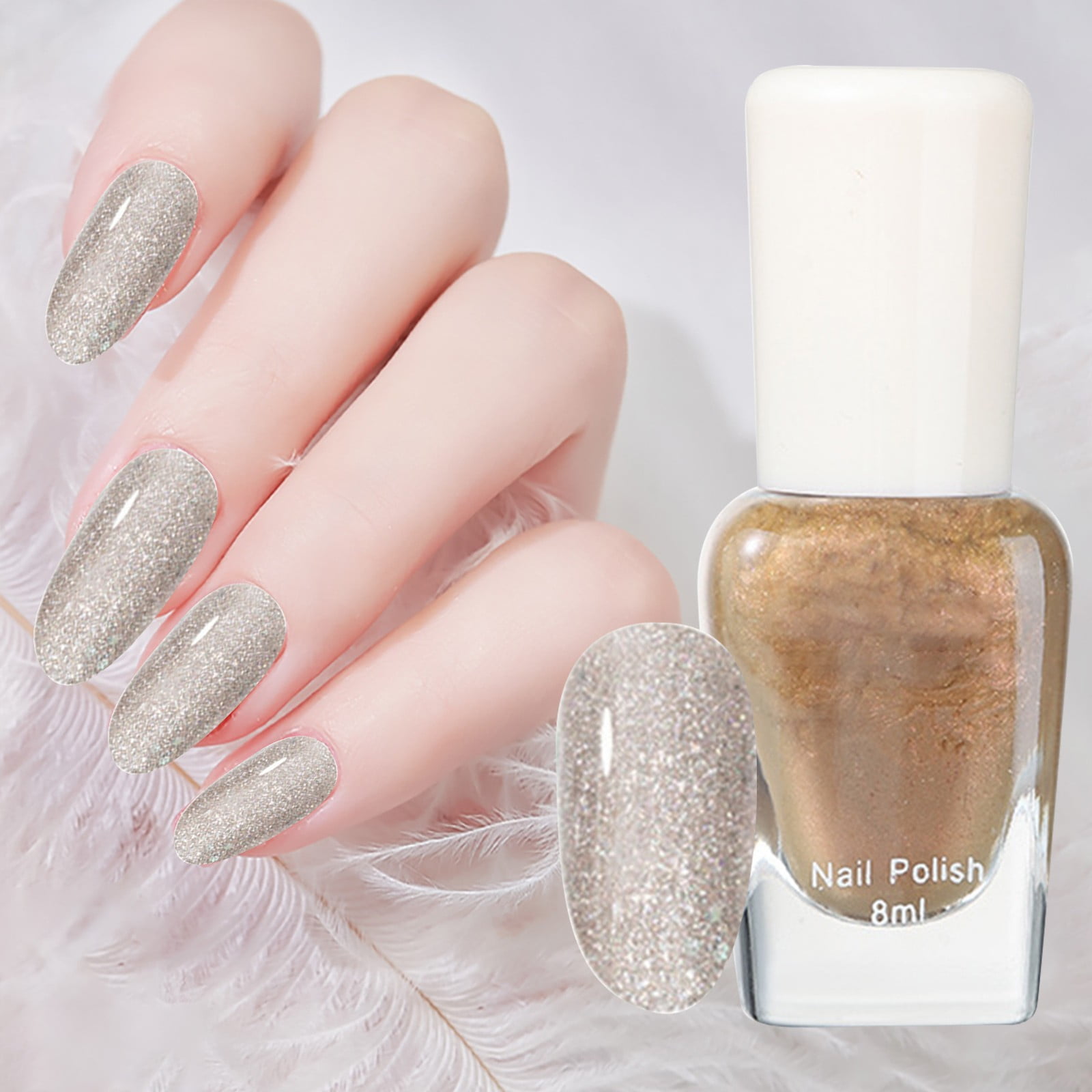 UHGEAX Tearable Non Baking Water Based Nail Polish Lasting Odor Shiny