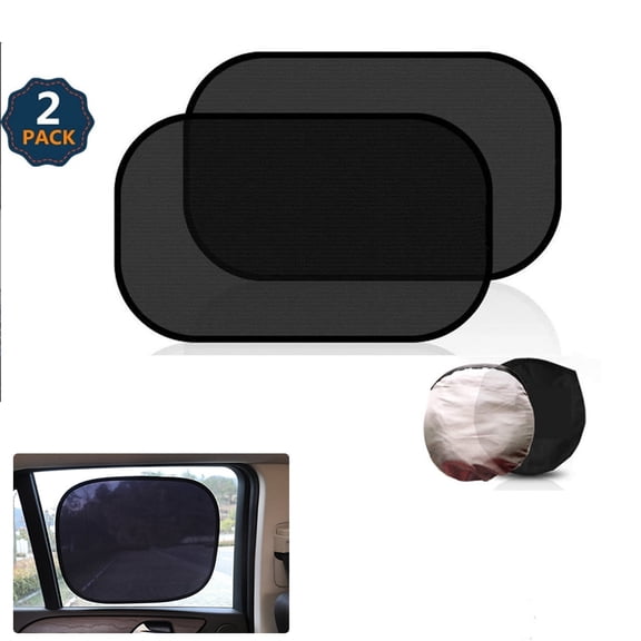 UHIAGREE 2 pack Car Window Shades,21.3" x 14.2" Static Cling Sun Shade for Car Window
