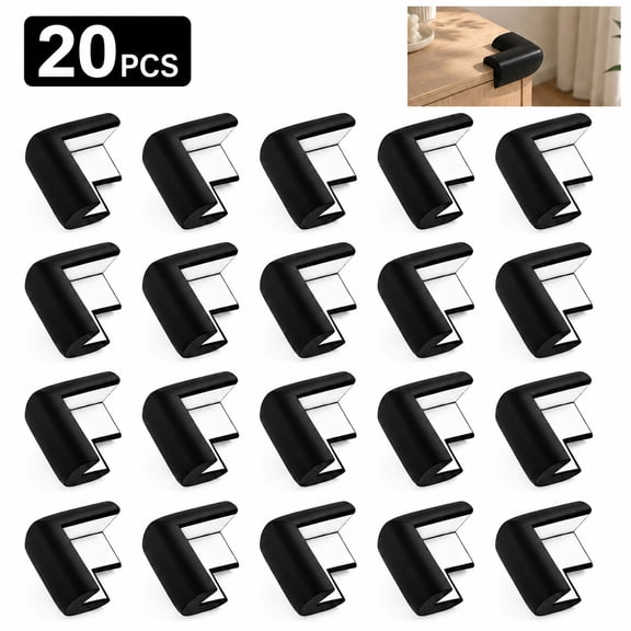 UHIAGREE 20PCS Table Corner Protectors,Baby Proofing Corner Guards,Soft Edge Cushions for Furniture