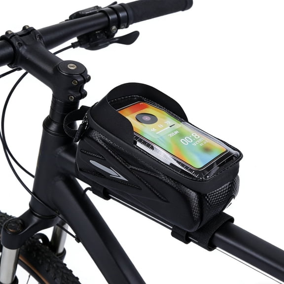 UHIAGREE Bike Bags for Bicycles,Waterproof Bike Front Frame Bag with TPU Touch Screen for Phones