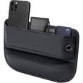 thumbnail image 1 of UHIAGREE Car Seat Gap Filler,Premium Leather Seat Gap Filler Organizer for Phone,Glasses,Keys,Black, 1 of 7