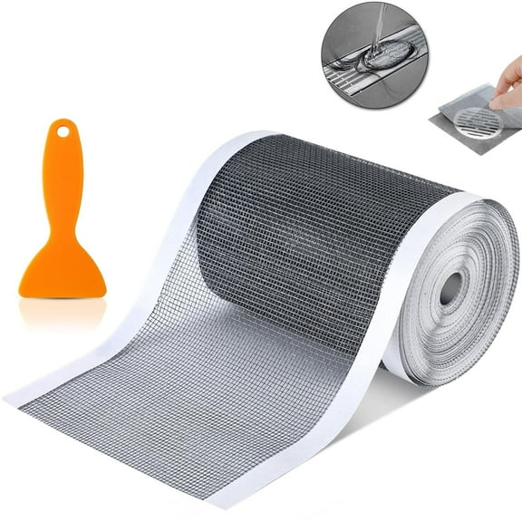 UHIAGREE Floor Drain Sticker,2.75''×32.8 ft Disposable Shower Drain Hair Catcher for Sink,Kitchen