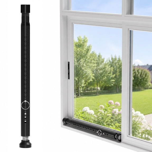 UHIAGREE Sliding Door Security Bar,Adjustable 17-50 Inch Heavy Duty Patio Door Lock for Home Security