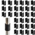 thumbnail image 1 of UHIAGREE Wire Shelf Clips,30 pack Wire Shelving Shelf Lock Clips for 1" Post Shelving System(Black), 1 of 7