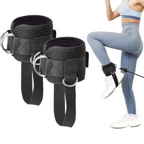 UHIAGREE Pair Ankle Straps for Cable Machines Kickbacks, Premium Gym Ankle Cuffs for Women&Men