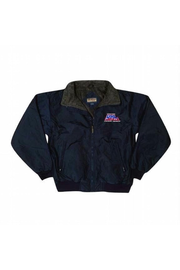 Embroidered Logo Jacket - Navy - Large
