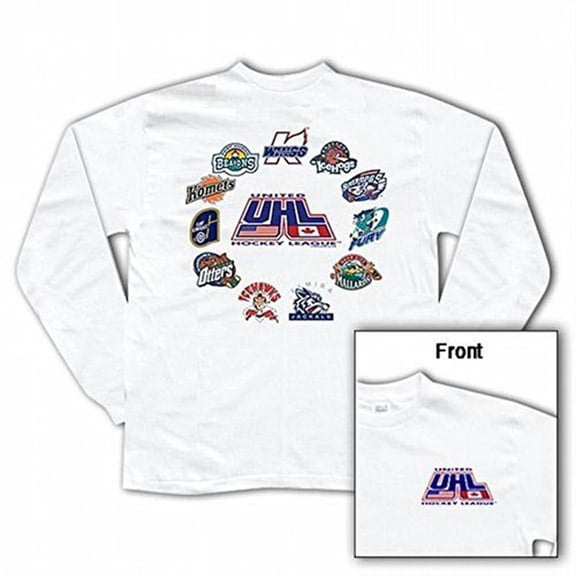 UHL Logo Longsleeve - White - Small