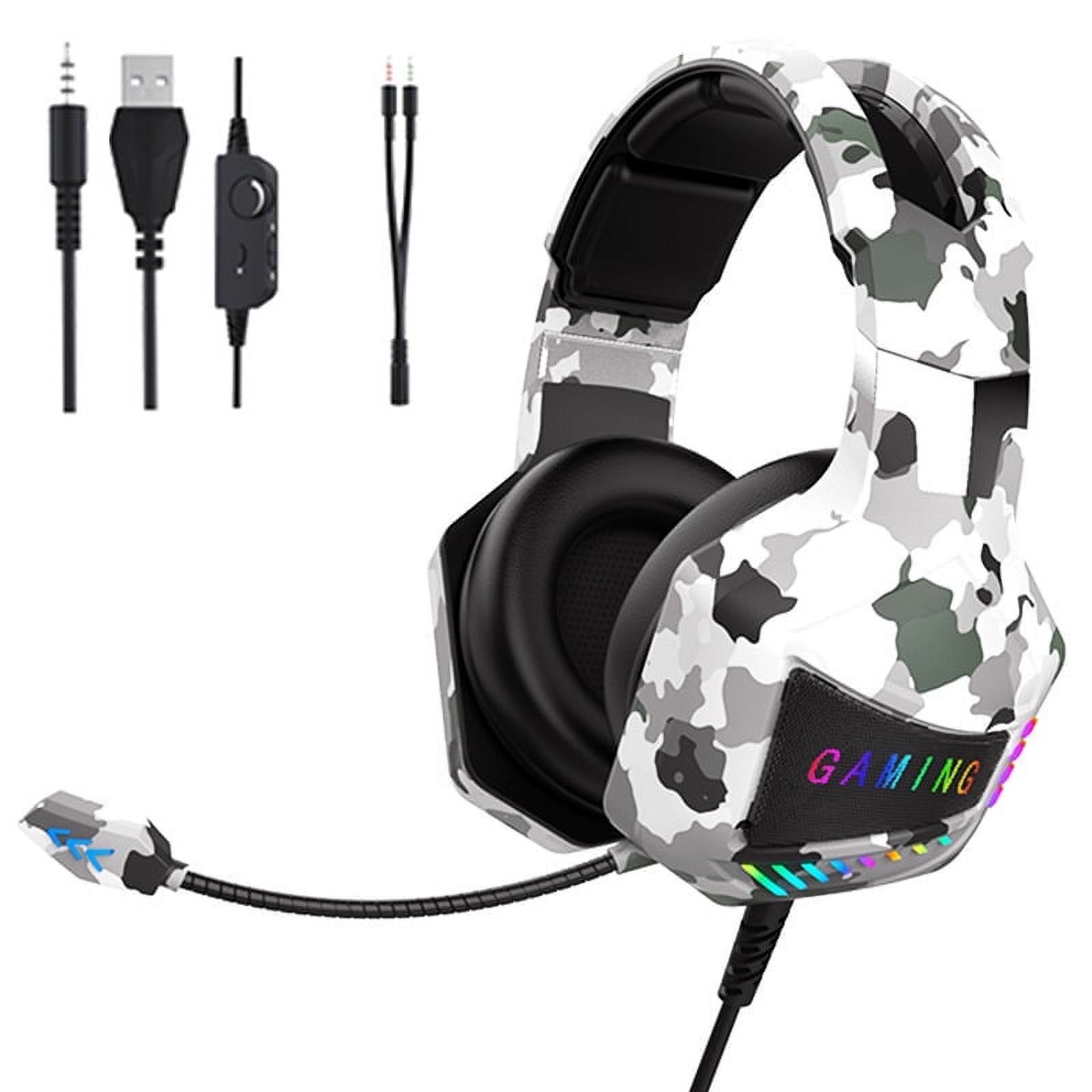 UHM Stereo Gaming Headset for PS4 PC Xbox One PS5 Controller, Noise