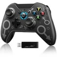 thumbnail image 1 of UHM X360 Controller Wireless for Xbox 360/Xbox 360 Slim,2.4GHz Gamepad Remote Joystick Wireless PC Gaming Controller for PC Windows 10/8/7 with Receiver,Gray (NOT for Xbox/Xbox One), 1 of 7