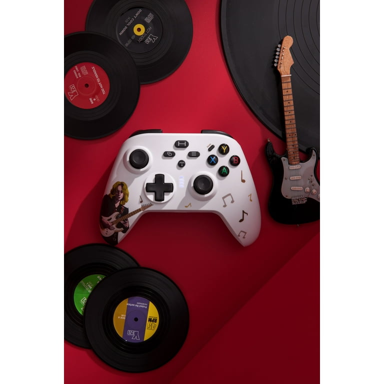 Free Shipping UHM Xbox One Remote Wireless for Xbox One One S Series S Series X PS3 PC Xbox 1 Controller Wireless with 2.4G Adapter Programmable Dual Vibration Turbo Function Music White Need Update W...