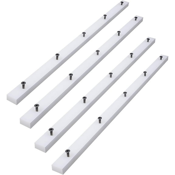UHMW Crosscut Sled For Table Saw Sled Miter Bars, 3/4" X 2/5" X 17" -Predrilled holes and 20 screws included For Jigs Fixtures or Miter Slots (4PCS)