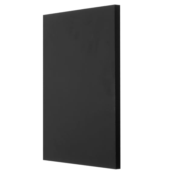 UHMW Ultra High Molecular Weight Polyethylene Sheet, 1/2" Thick 6" x 8'' Black
