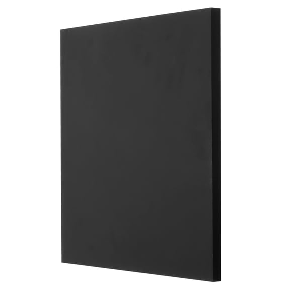 UHMW Ultra High Molecular Weight Polyethylene Sheet, 1/2" Thick 8" x 8'' Black