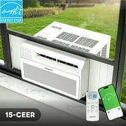 UHOMEPRO 12000 BTU Window Air Conditioner, 15-CEER Energy Efficient Window Air Conditioners, 35% Energy Saving, 42dB Super Quiet, Smart Inverter AC Window Unit, Fast Cooling, Easy Install