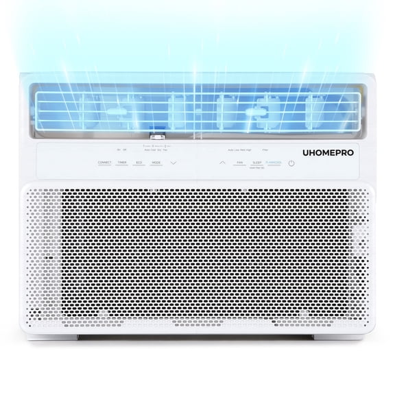 UHOMEPRO Window Air Conditioner, 12000 BTU for Rooms up to 550 Sq, with WIFI Function, Energy-Saving Window AC Unit with Remote & App Control, Ultra Quiet Design & Easy Install Kit, 115V/60Hz