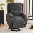 thumbnail image 1 of Power Lift Recliner Chair for Elderly, UHOMEPRO Electric Recliner Chair with Heat and Vibration Massage, Recliner Sofa Lift Chair with Infinite Position and Cup Holder for Living Room, Dark Grey, 1 of 14