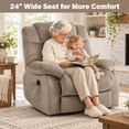 thumbnail image 1 of UHOMEPRO Power Lift Recliner Chair for Elderly, Overstuffed Electric Recliner with Soft Fabric Upholstery, Padded Armrests and Side Pocket for Living Room, 300lbs, Camel, 1 of 9