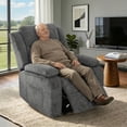thumbnail image 1 of UHOMEPRO Power Lift Recliner Chair for Elderly, 45-150° Electric Lift Chair with Remote Control, Stand Assist Recliner Chair for Living Room, 350 lbs Capacity, Gray, 1 of 7