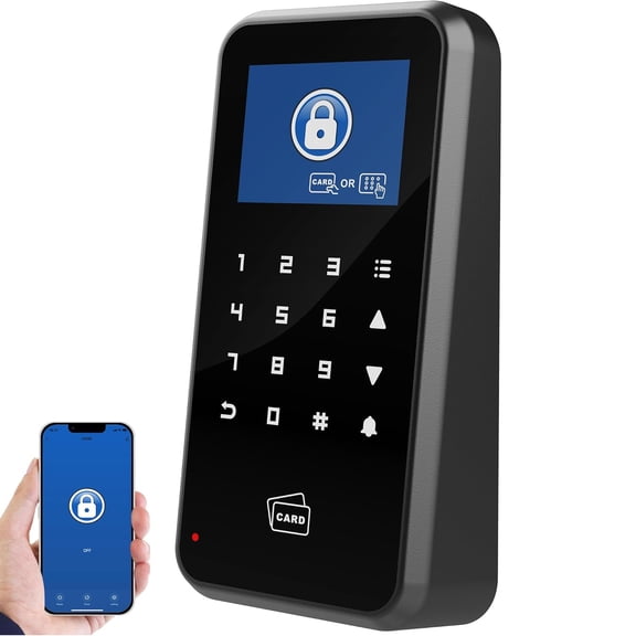UHPPOTE 125KHz Door Access Control Touch Keypad 2.4-inch Display Compatible with WiFi