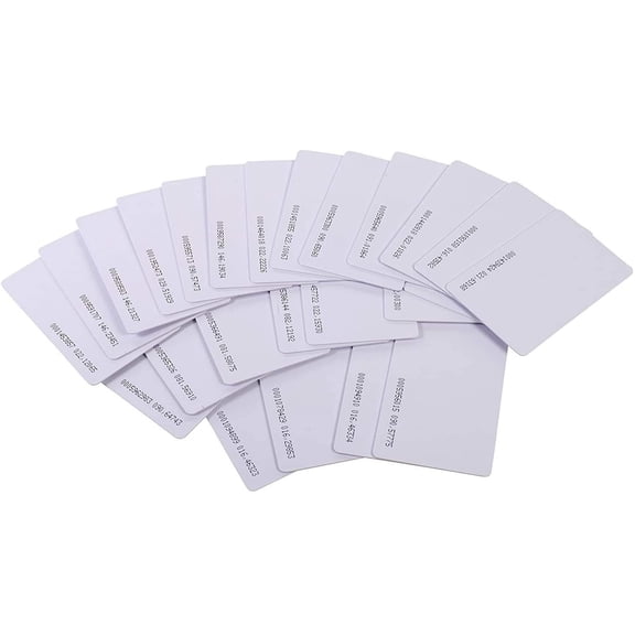 UHPPOTE Contactless 125kHz RFID Proximity Smart Card 0.8mm Thick for Access Control System & Time Attandance (Read only, 100 Pack)