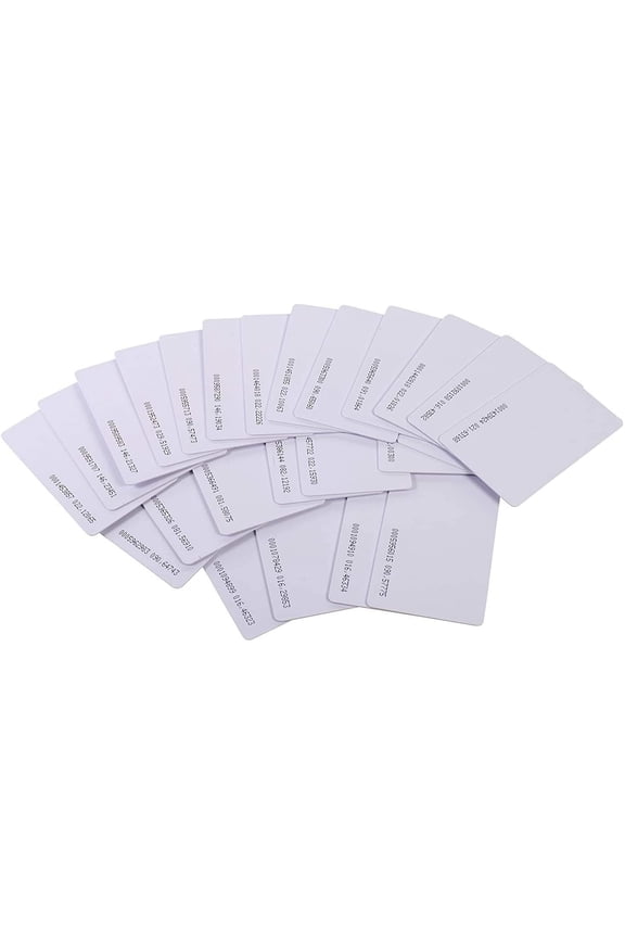 Contactless 125kHz RFID Proximity Smart Card 0.8mm Thick for Access Control System & Time Attandance (Read only, 100 Pack)