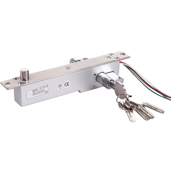 UHPPOTE Electric Bolt Lock Fail Secure NO Mode 12VDC Manual Open Cylinder