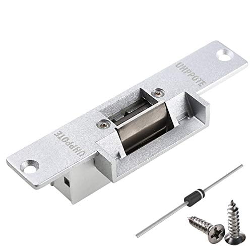 UHPPOTE Electric Strike Lock 12VDC Fail Safe NC Mode for Access Control Wood Metal Door