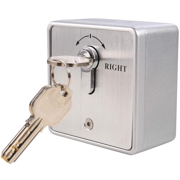 UHPPOTE European Type Emergency Release Exit Out Button with Key Switch for Hollow Door