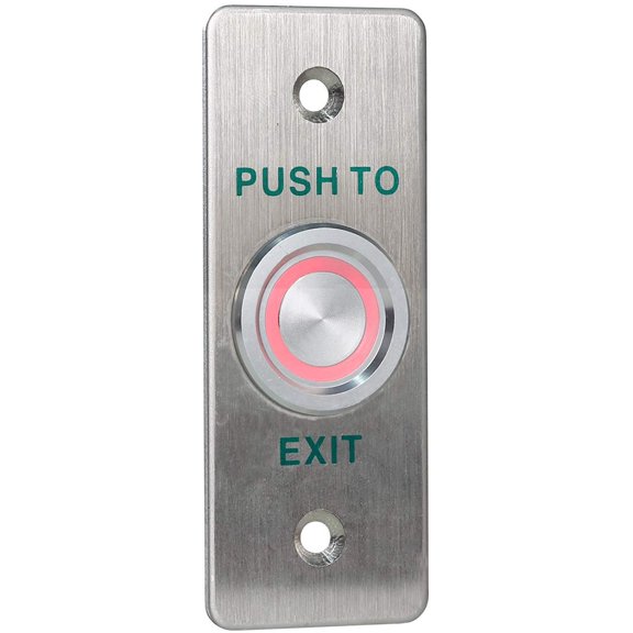 UHPPOTE Piezoelectric Exit Button Stainless Steel Home Switch Panel for Access Control