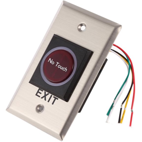 UHPPOTE RF Infrared NO Touch Exit Release Button with LED Back Light for Access Control Rectangular Type
