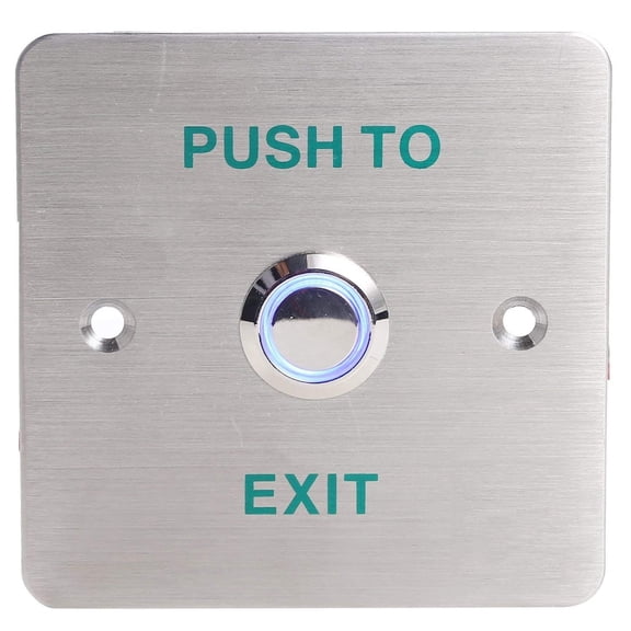 UHPPOTE Stainless Steel Panel Door Release Out Unlock Button Switch With Night Luminous