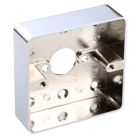 UHPPOTE Zinc Alloy Metal Surface Wall Mounted Back Wiring Box Single Gang