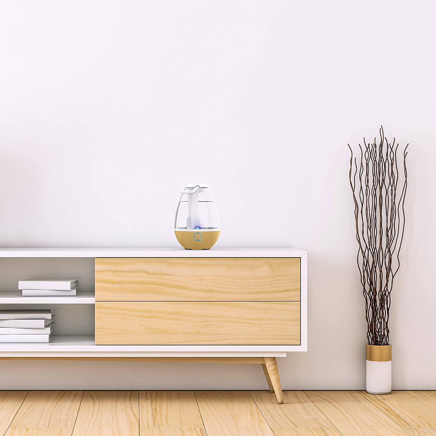 UHT1- Ultrasonic Cool Mist Humidifier with 0.4 Gallon , Auto Shut-Off, LED Nightlight