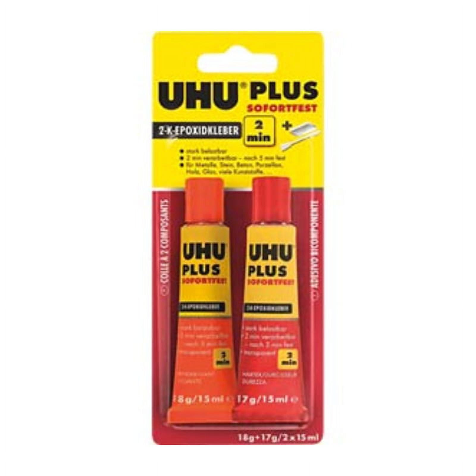 UHU adhesive plus instant resistant, super fast and crystal