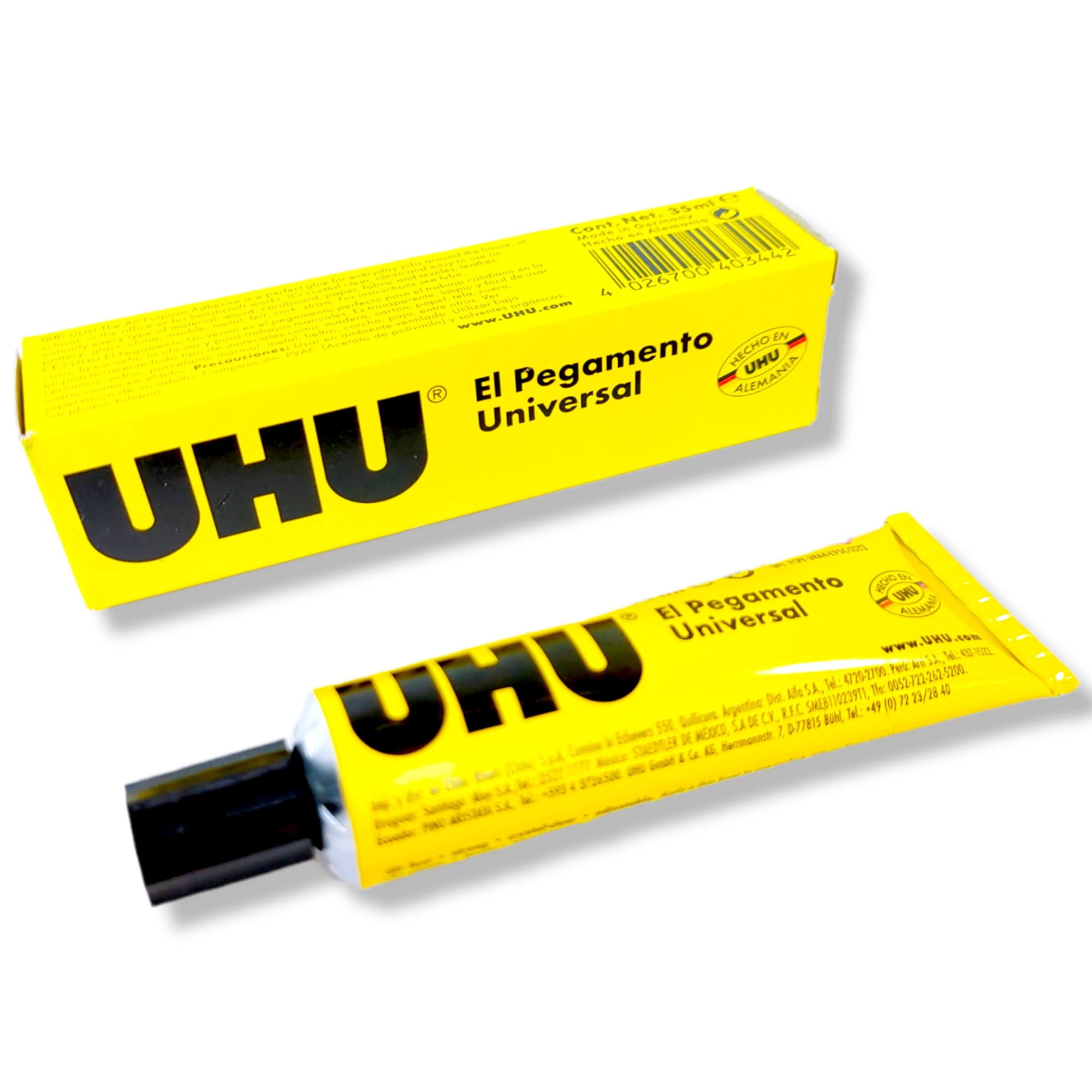 UHU ALL Purpose Adhesive, Fast Permanent Transparent Glue, Clear, 35ml
