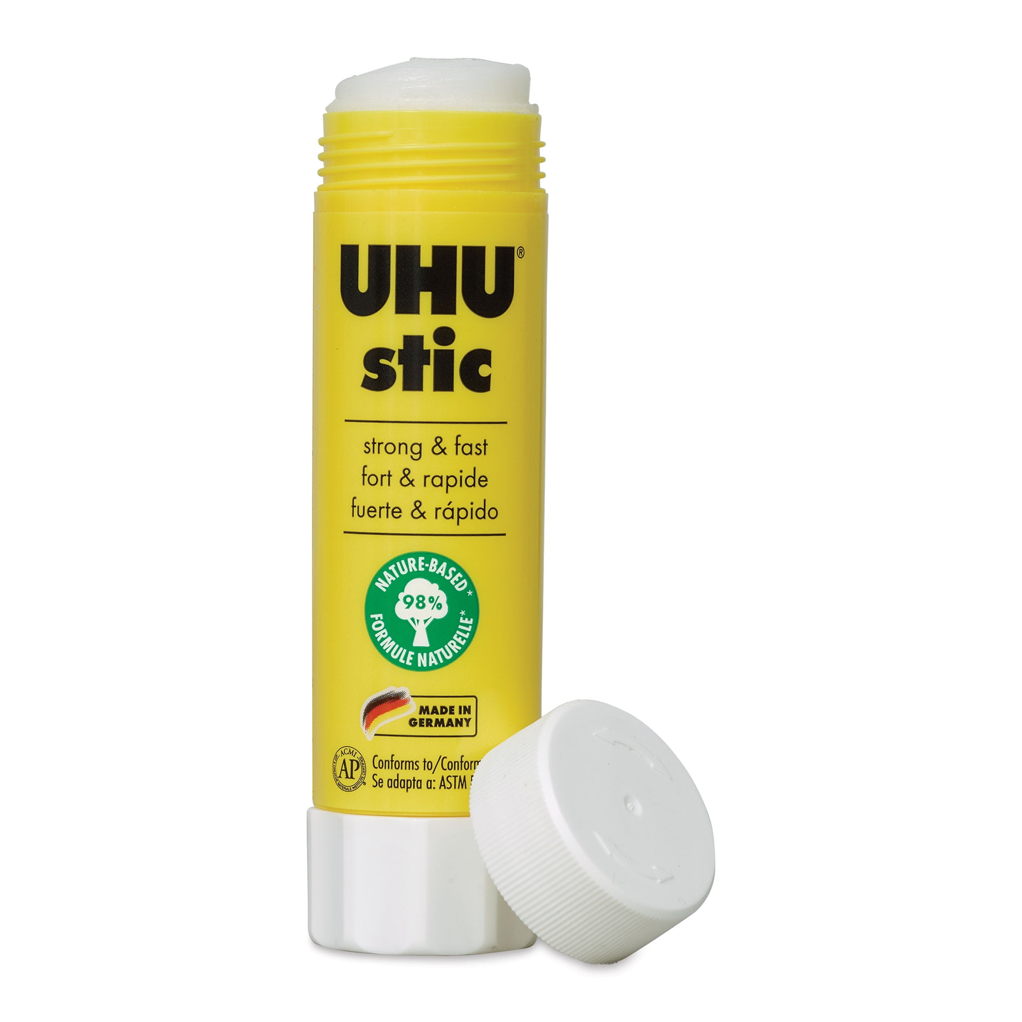 UHU stic, Glue Stick Without Solvent 5 x 40 g Blister, White