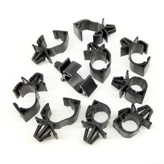 UHUSE 20 Pcs Plastic Car Oil Pipe Beam Line Clips Wiring Harness Wrap Cable Fastener