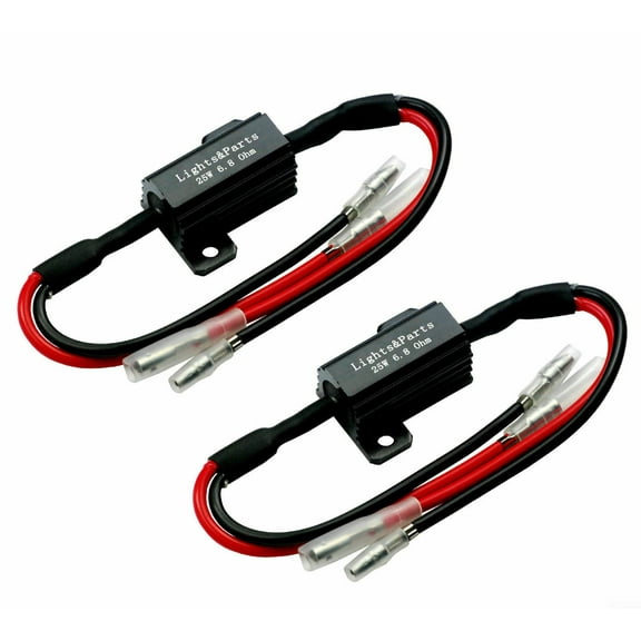UHUSE 2x Resistive Power Resistor Load Resistor LED Mini Indicator 25W 6.8 Ohm