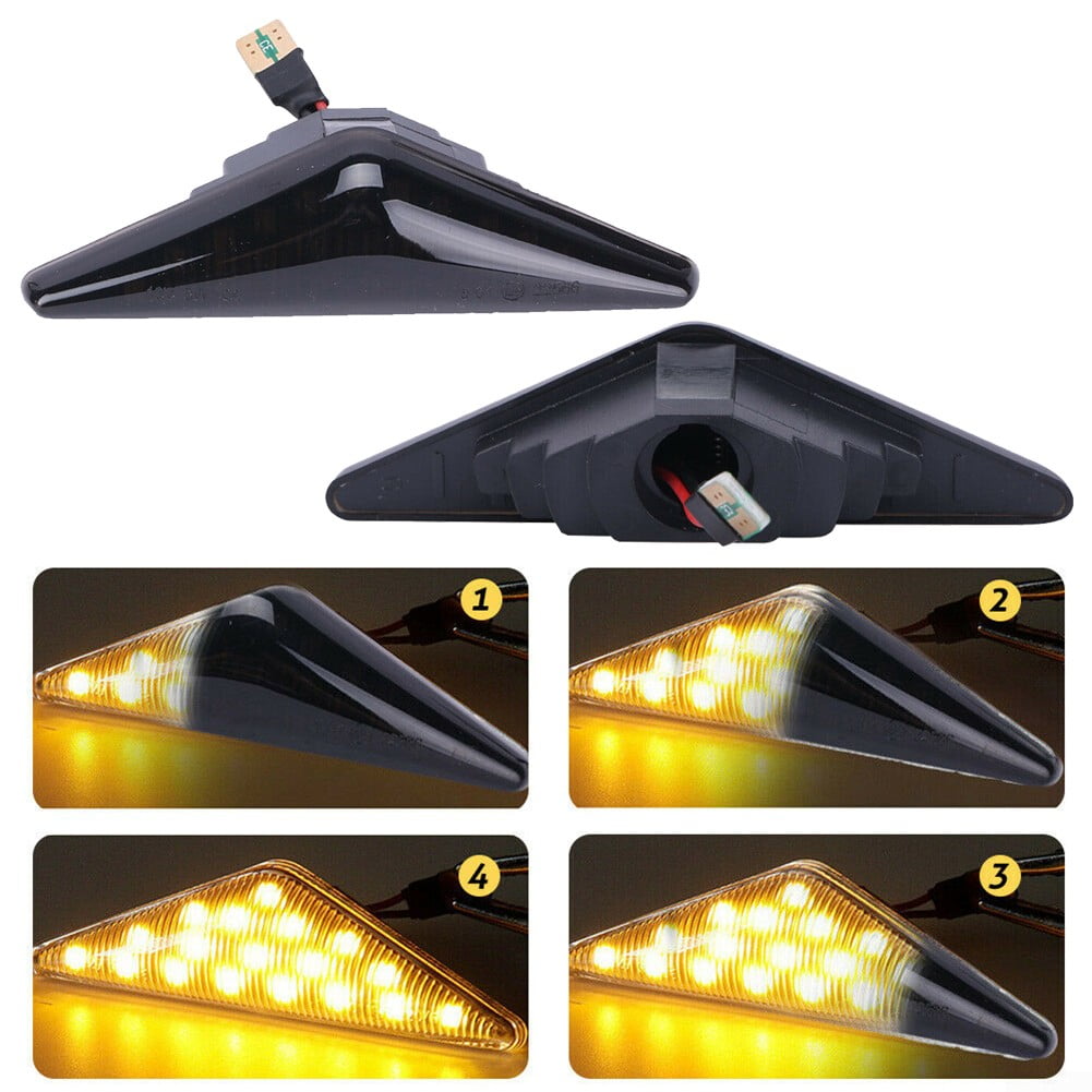 UHUSE 2x Side Indicator Guard led Flasher light For Ford Falcon Xt XR6 XR8 FG 082014