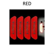 UHUSE 4 pcs Safety Reflective Tape Open Sign Warning Mark Car Door Sticker Accessories