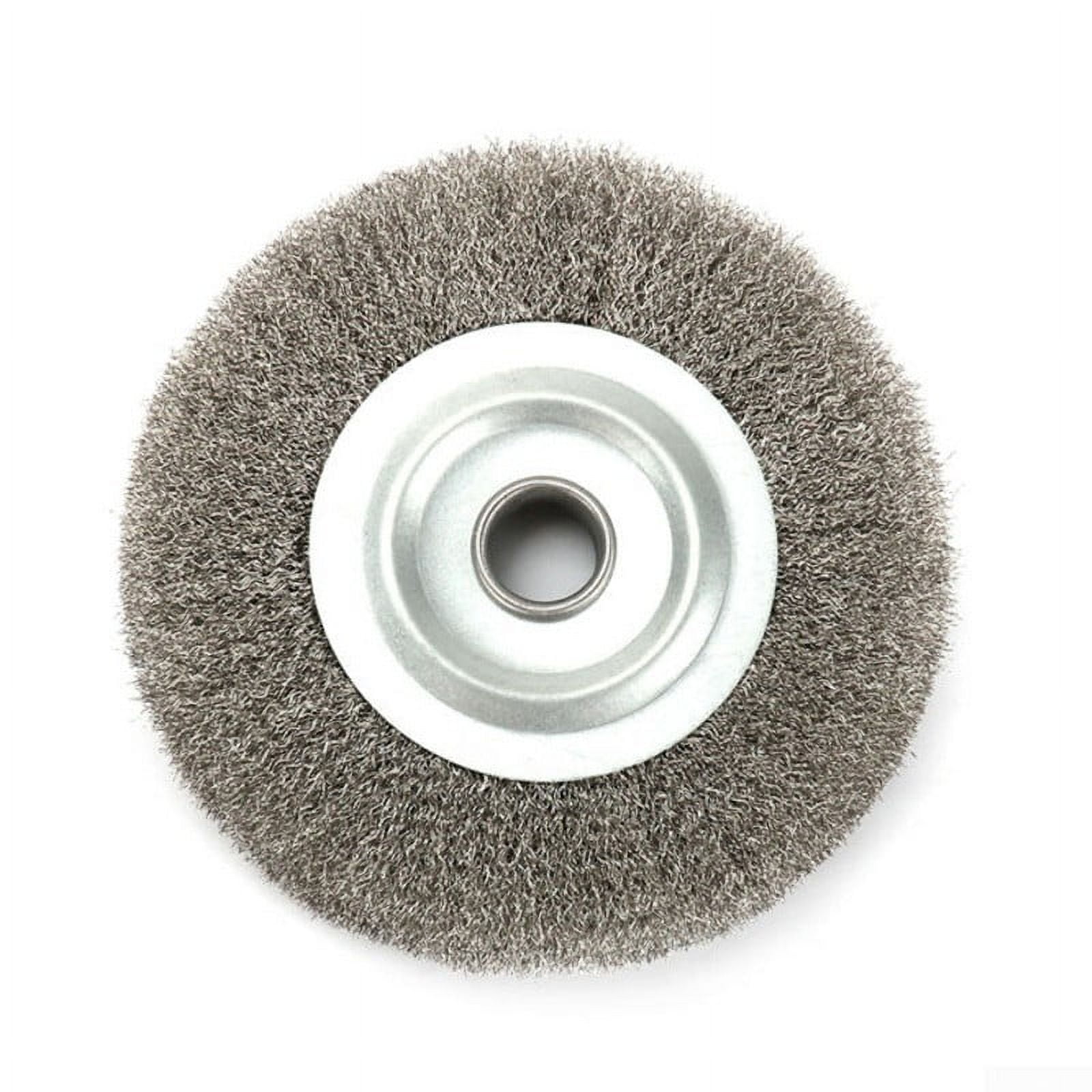 UHUSE 5" 125mm Crimped Stainless Steel Wire Wheel Brush For Bench Grinder Rust Removal
