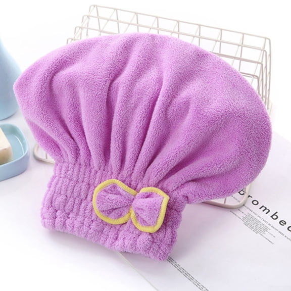 UHUSE 6 Colors Microfiber Solid Quickly Dry Hair Hat Hair Turban Women Head Wrap Hat