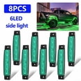 thumbnail image 1 of UHUSE 8pcs Green 6-LED Rock Light Side Lamp for JEEP Offroad Truck UTV Fog Light, 1 of 6