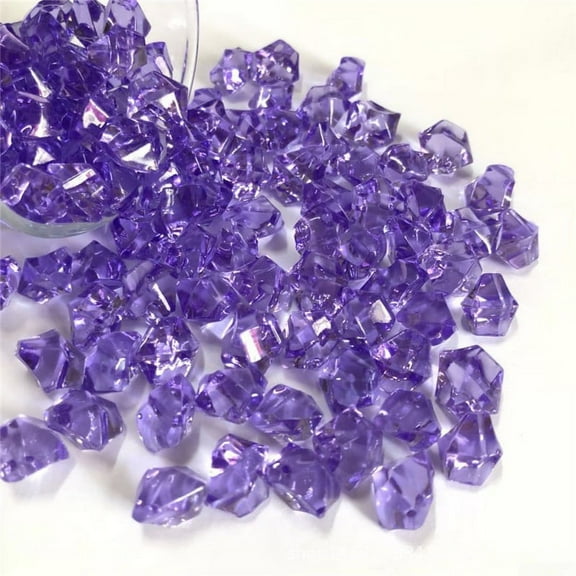 UHUSE Acrylic Plastic Transparent Stone Ice Rocks Table Scatter Confetti Vase Filler