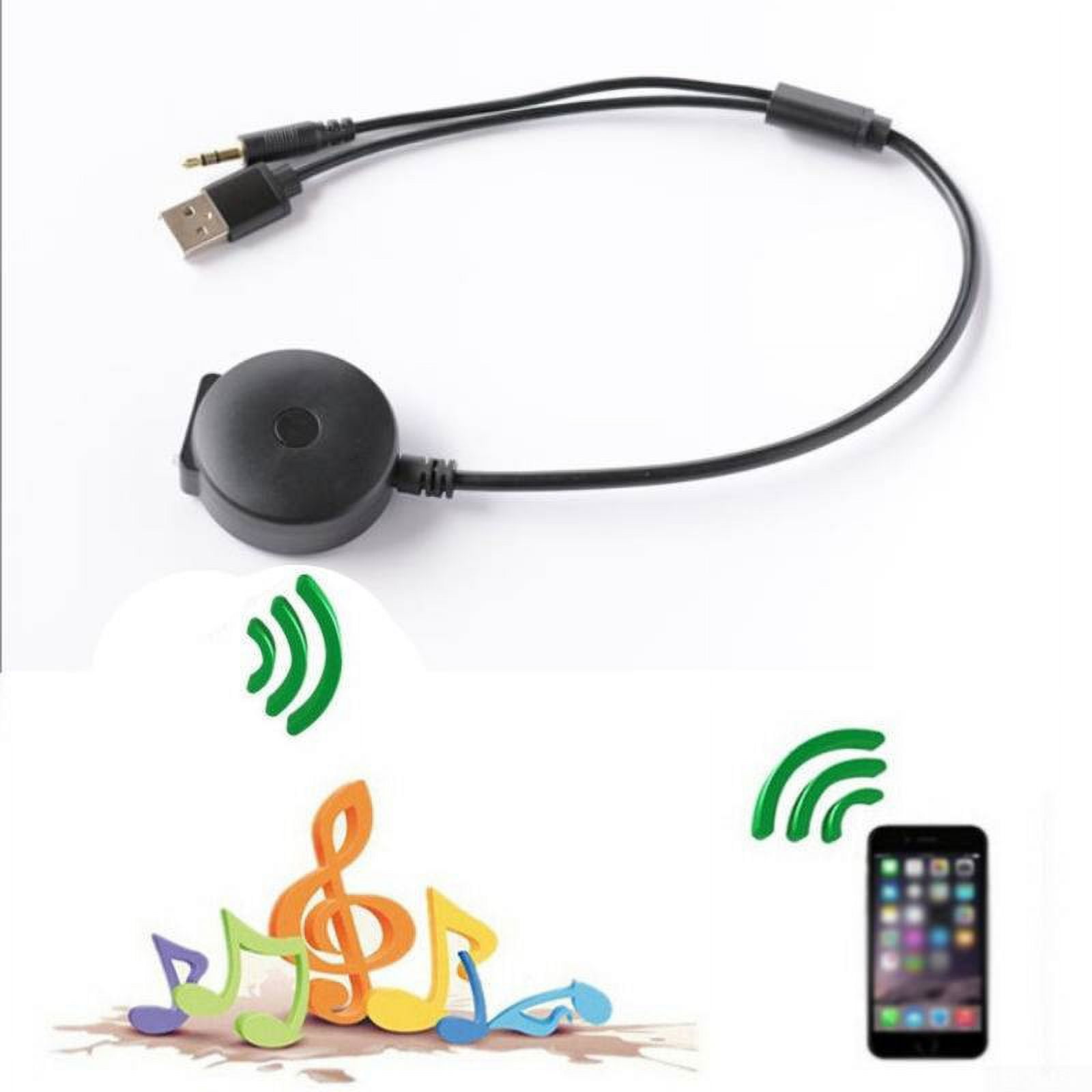 Car Bluetooth Audio 3.5Mm AUX USB Music Adapter Cable for BMW and Mini