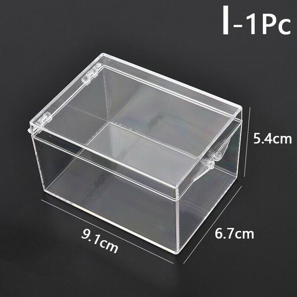 UHUSE Clear Plastic Box Rectangular Insect Specimen Display Desktop ...