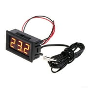 UHUSE Digital 12V LED Temperature Monitoring Thermometer Meter w/ Temp Probe