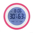 thumbnail image 1 of UHUSE Digital Temperature Humidity Time Function Wall Clocks Backlight For Bedroom, 1 of 3